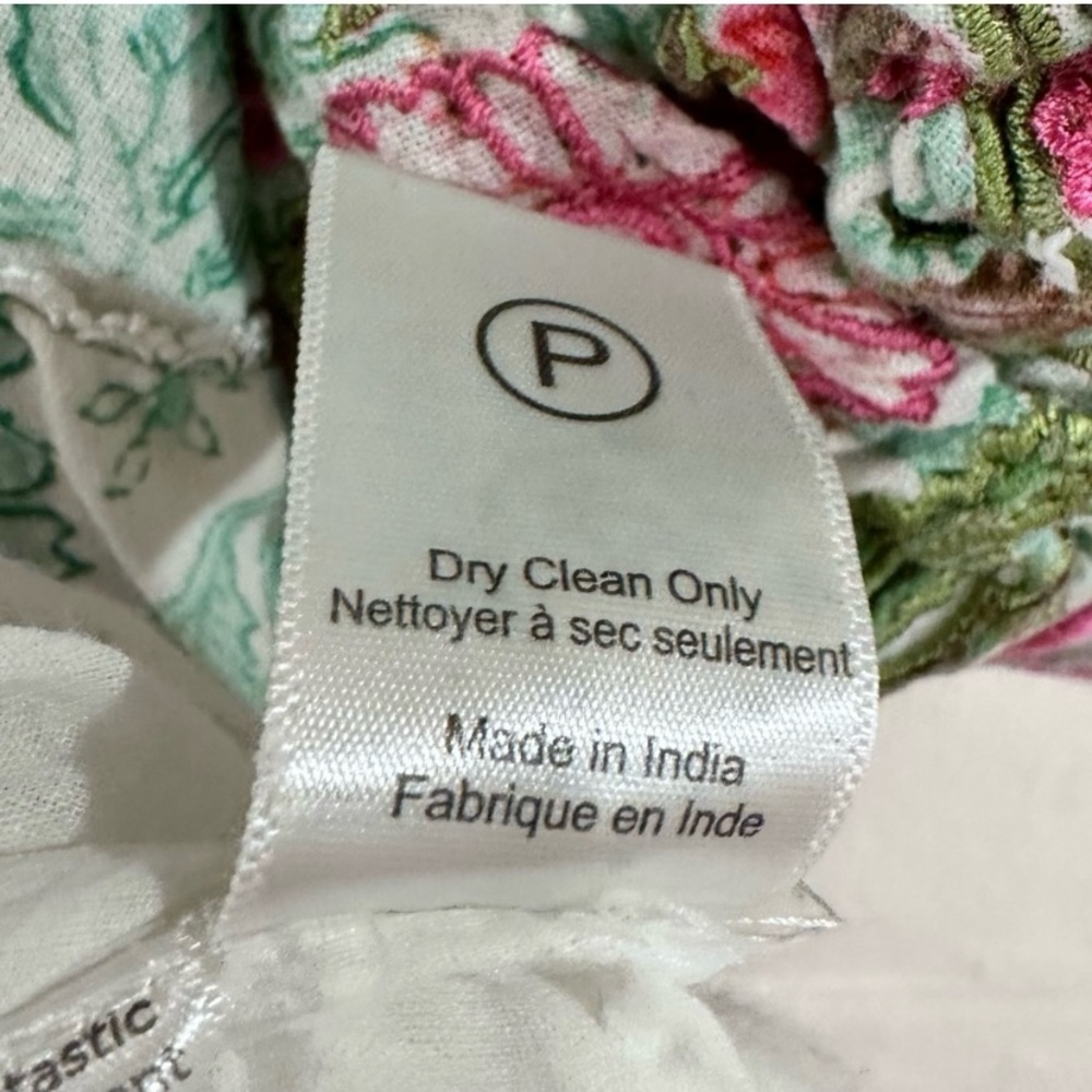 HEMANT & NANDITA Mint Green Floral Mini Dress - Picture 11 of 12